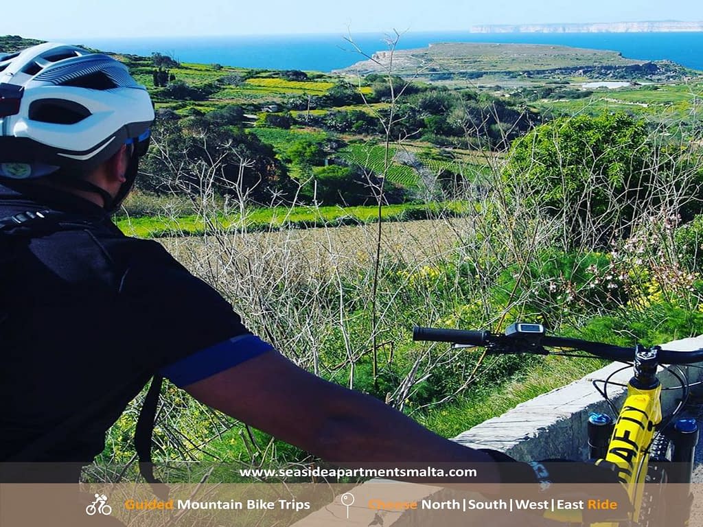 Enjoy Open Country Views while cycling around Malta