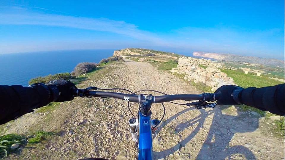 cycling on the Cliffs in Malta